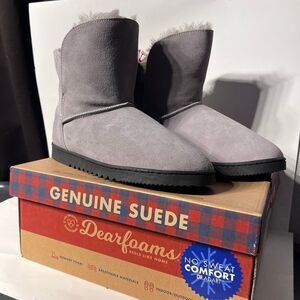 Dearfoams Genuine Suede Bootie